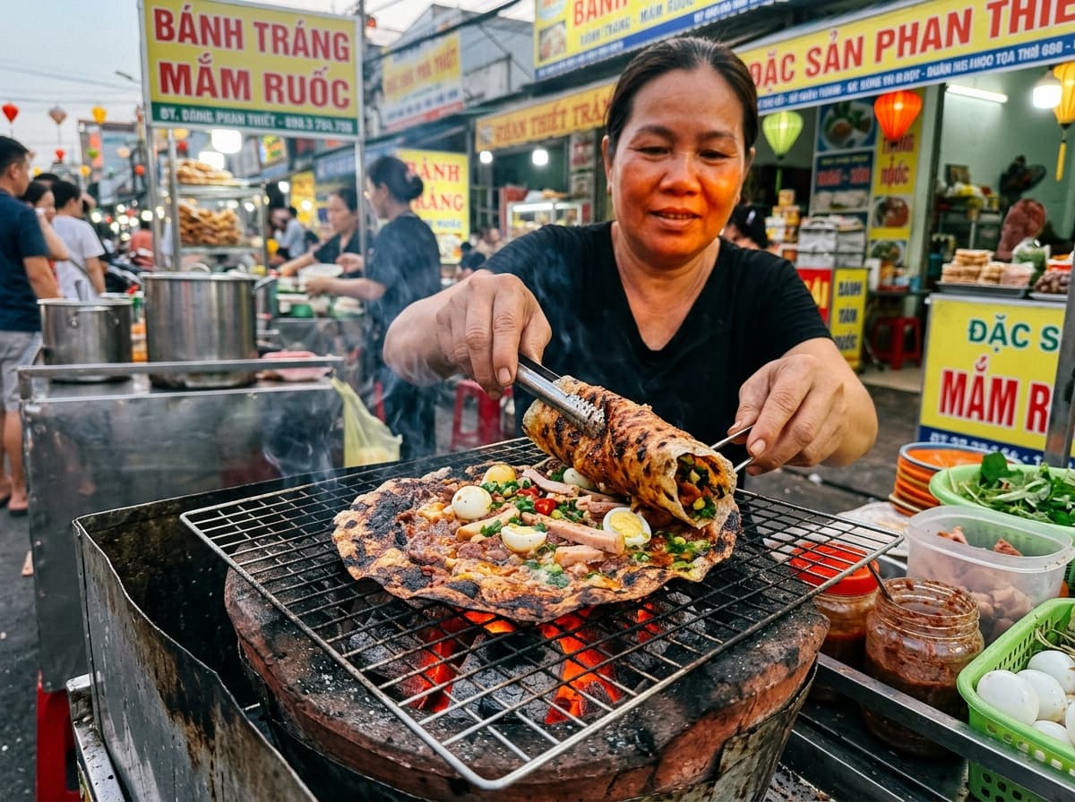 Bánh tráng mắm ruốc